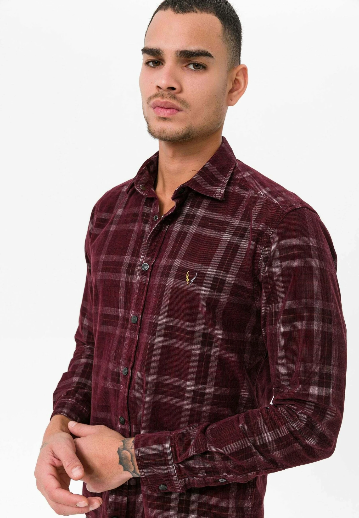 Regular Fit - Overhemd - Bordeaux 7 Regular Fit - Overhemd - Bordeaux - Afbeelding 5