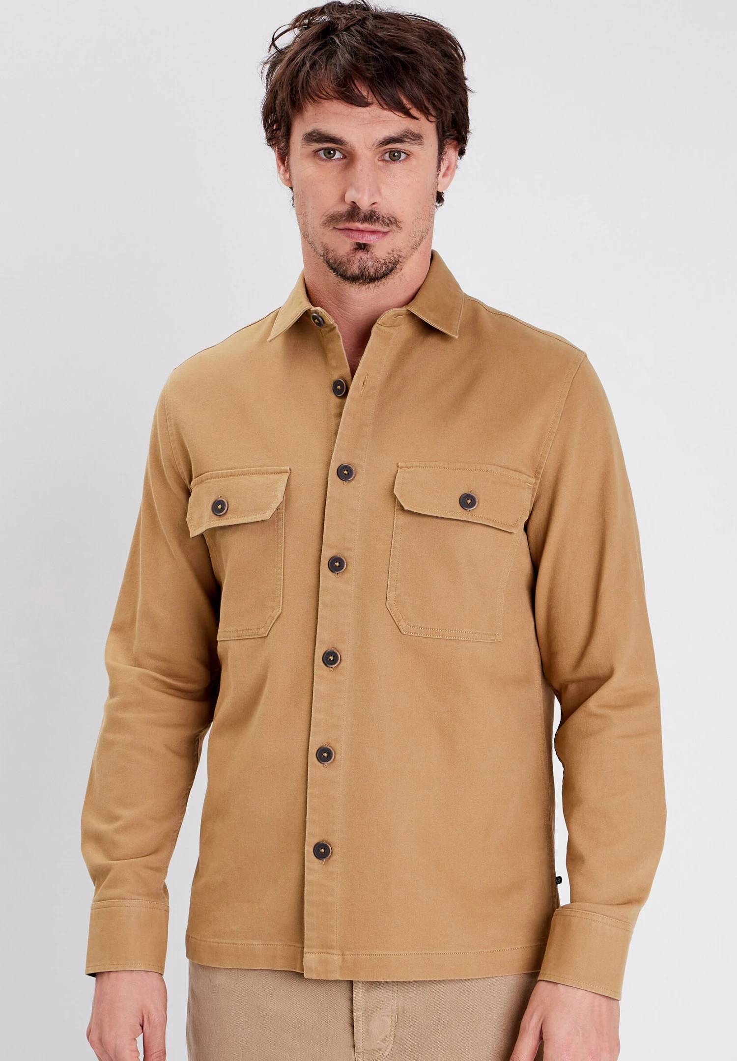 Mit Langen Ärmeln - Overhemd - Camel 3 Mit Langen Ärmeln - Overhemd - Camel