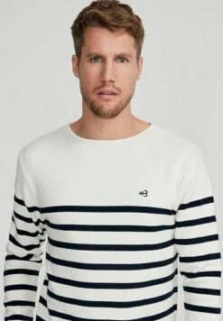 Holebrook Lennart Crew - Trui - Off White Navy -ZALANDO WINKEL 04cbd76ea95748b3bf774f8f30544d41
