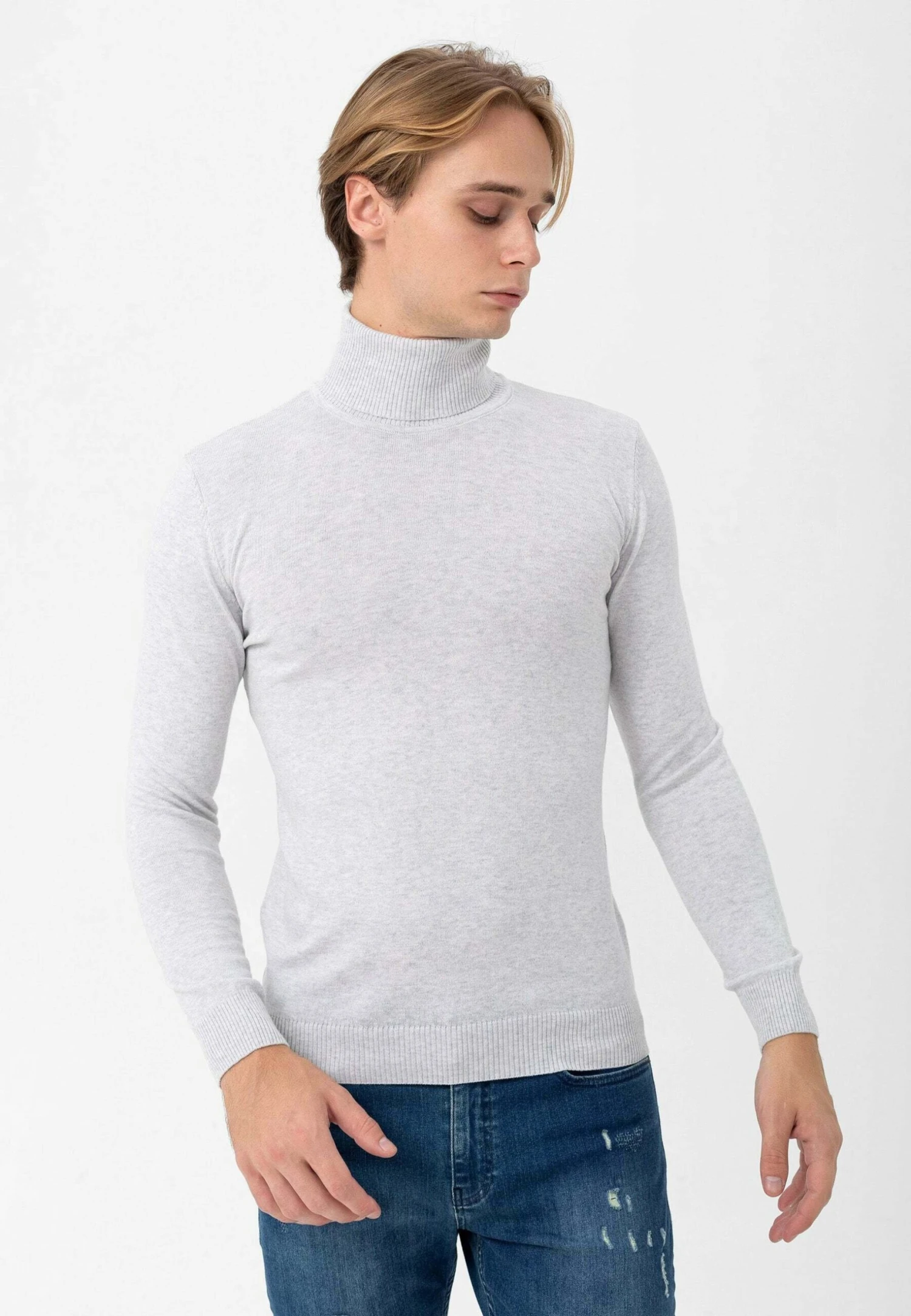 Trui - Grey Melange 7 Trui - Grey Melange - Afbeelding 5