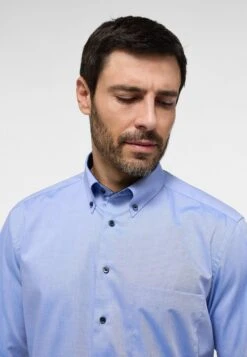 Eterna Unifarbenes Pinpoint Comfort Fit - Overhemd - Blau -ZALANDO WINKEL 061796ec9f65477a838160b41af91407