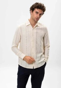 Patterned - Overhemd - Ecru -ZALANDO WINKEL 0741a7c2c47f4090b447a941efb78051