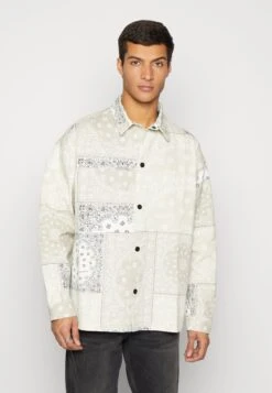 SIXTH JUNE Bandana Patchwork Jacket - Halflange Jas - Beige