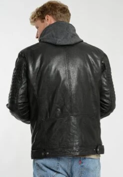 Leren Jas - Black -ZALANDO WINKEL 084c403d7bc24320a8f2bebe79a3e665