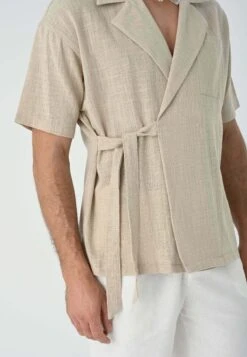 Side Tie - Overhemd - Light Beige -ZALANDO WINKEL 0ab3e46905604155bb7925094a32435f