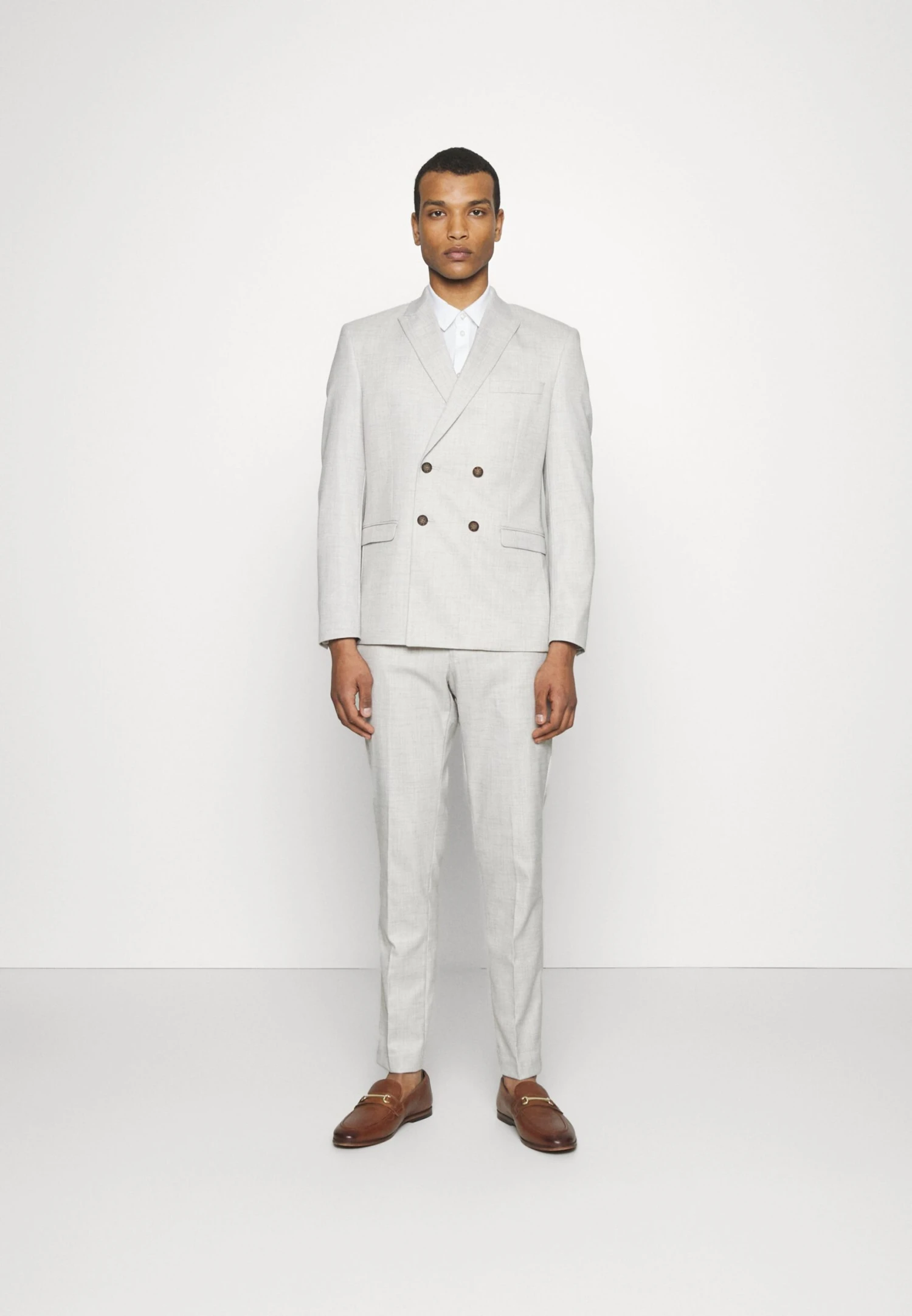 The Fashion Suit Peak- Kostuum - Grey Melange 3 The Fashion Suit Peak- Kostuum - Grey Melange