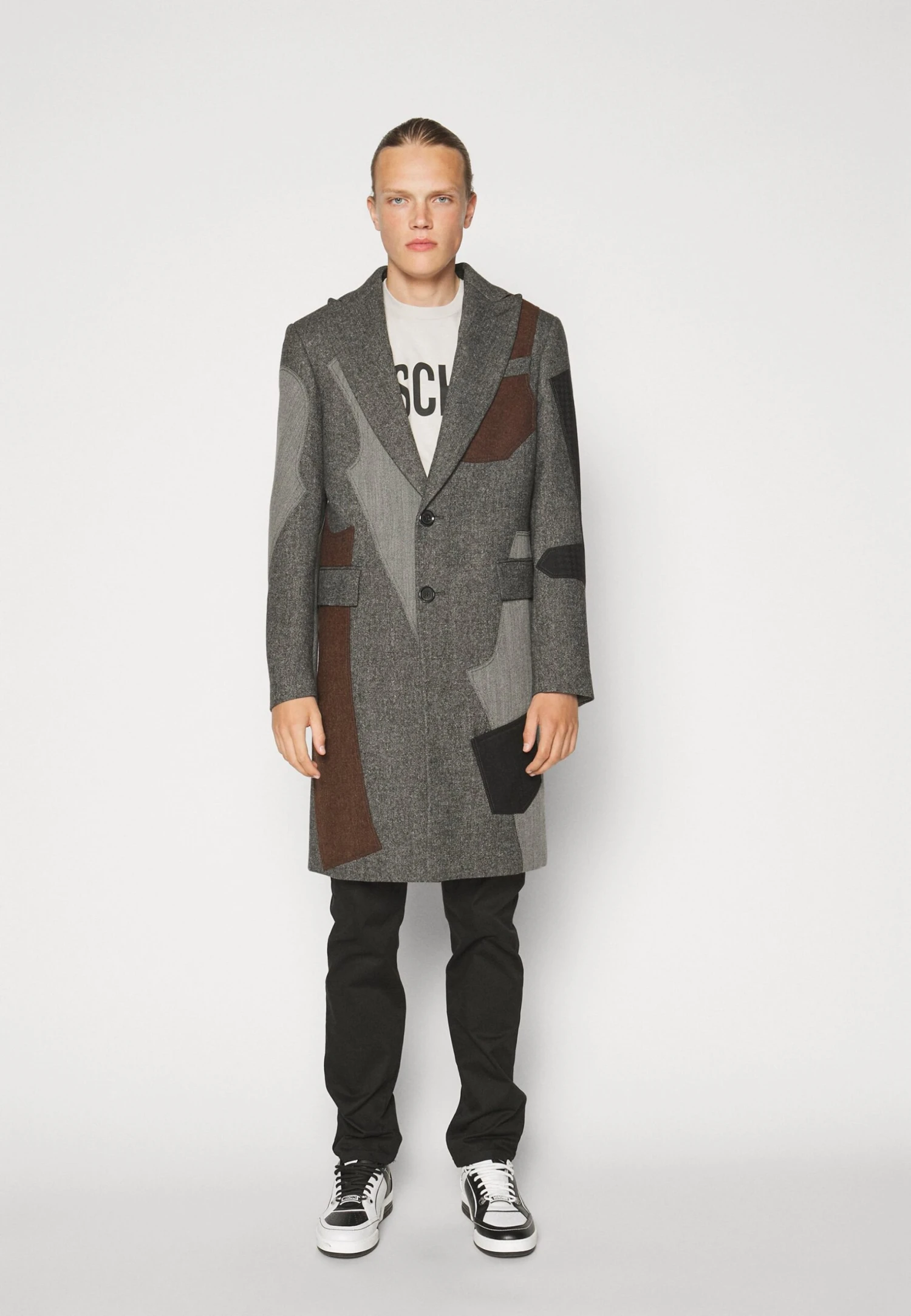MOSCHINO Long Jacket - Mantel - Fantasy Grey 6 MOSCHINO Long Jacket - Mantel - Fantasy Grey - Afbeelding 4