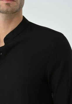 Mandarin Collar Long Sleeve - Overhemd - Black -ZALANDO WINKEL 0cacd76d389740ac842e03762e66c37d