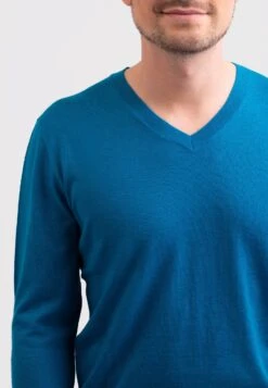 V-Ausschnitt- Trui - Mykonos Blau -ZALANDO WINKEL 0d6e638a5cdb43638d3ebfcf5ec25b42