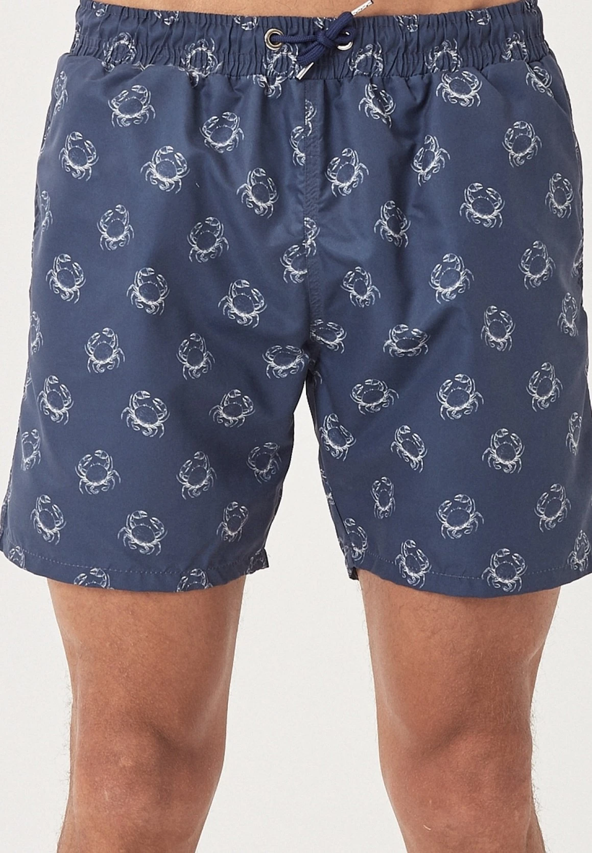Standard Fit- Zwemshorts - Navy Blue Beige 7 Standard Fit- Zwemshorts - Navy Blue Beige - Afbeelding 5