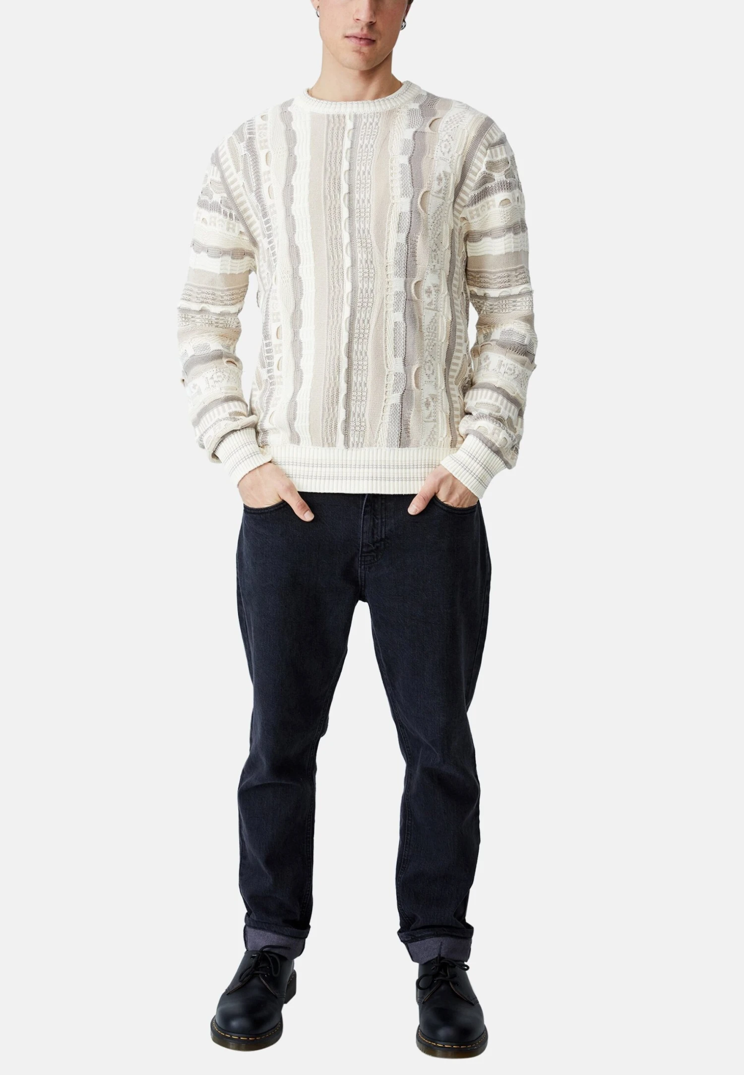 COTTON ON Vintage- Trui - Off White 4 COTTON ON Vintage- Trui - Off White - Afbeelding 2