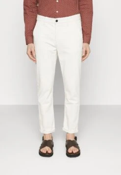 Lindbergh Cropped Pants - Broek - Off White -ZALANDO WINKEL 0e4a833d557e46dc949b50edc847f241