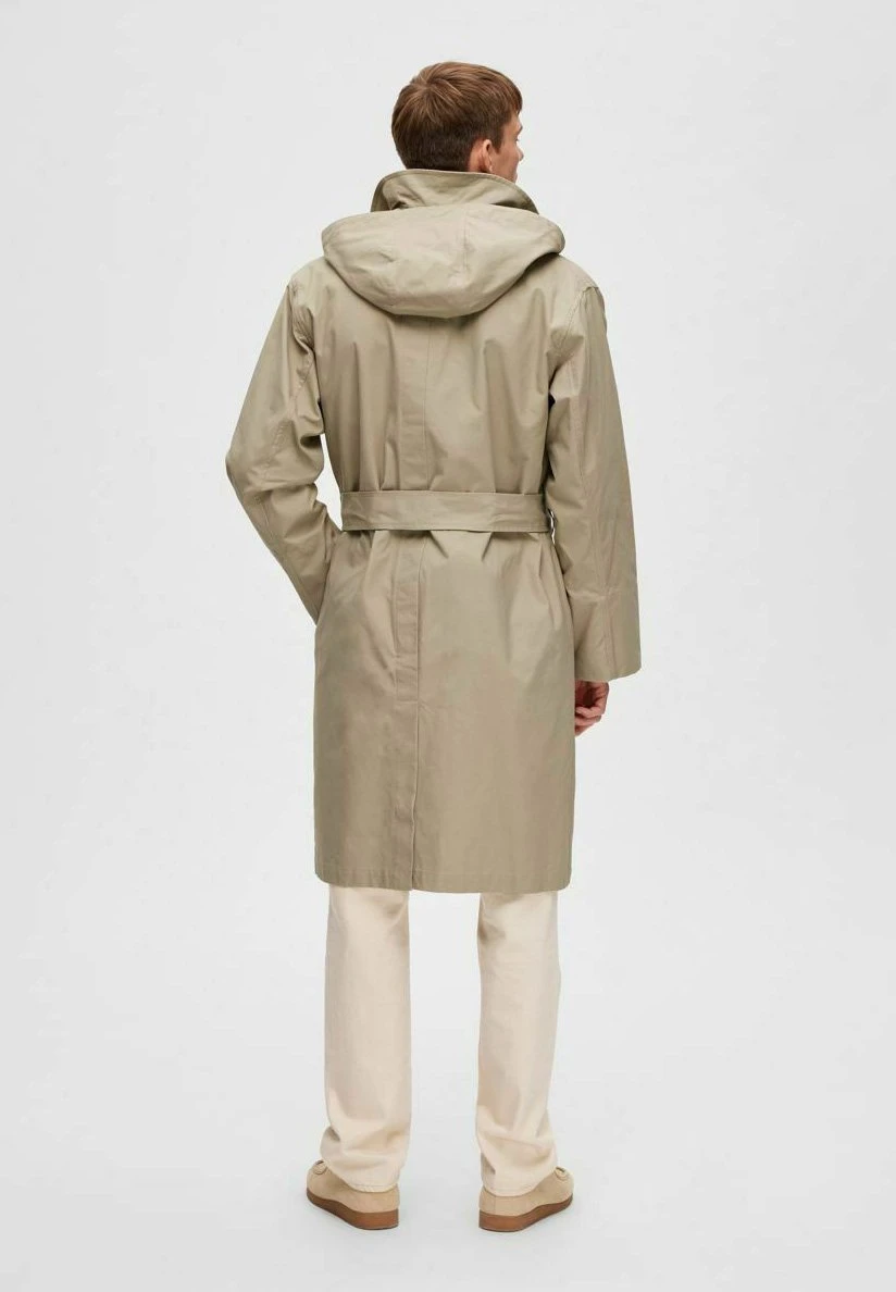 Selected Homme Klassischer - Trenchcoat - Chinchilla 5 Selected Homme Klassischer - Trenchcoat - Chinchilla - Afbeelding 3
