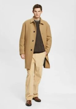 ESPRIT Halflange Jas - Khaki Beige -ZALANDO WINKEL 0ebb68634d3547f0ad5775939686fb51