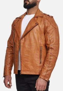 Echt - Leren Jas - Camel -ZALANDO WINKEL 0ed789c5c930434eac846ebbaf68ac88