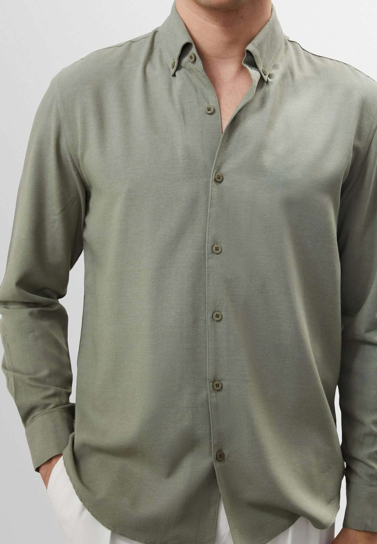 Causal - Overhemd - Light Khaki 8 Causal - Overhemd - Light Khaki - Afbeelding 6