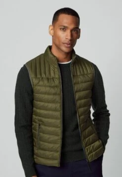Hackett London Ultra Lw Gilet - Bodywarmer - Khaki Green -ZALANDO WINKEL 10bea326e0494ea3b561c382dbbb7aeb