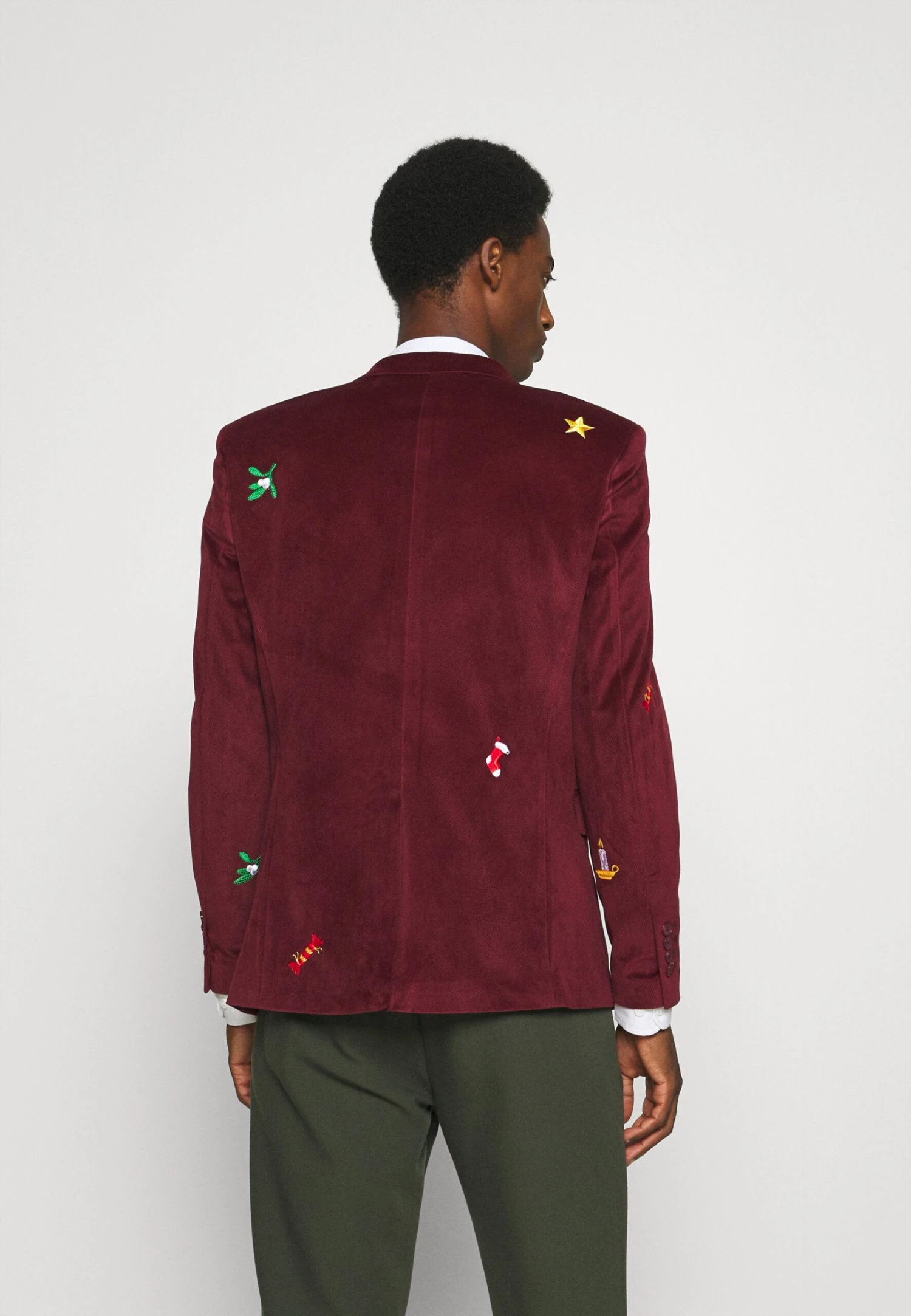 Opposuits ChristmasX Mas Icons - Blazer - Red 5 Opposuits ChristmasX Mas Icons - Blazer - Red - Afbeelding 3