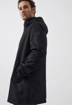 French Connection Hooded - Halflange Jas - Black -ZALANDO WINKEL 13050f02adcc41c399c52d80270de418