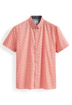 Next Conversational Printed Short Sleeve Standard - Overhemd - Coral Pink -ZALANDO WINKEL 17f1df63a76d4196ab9cd9b6cf56660b