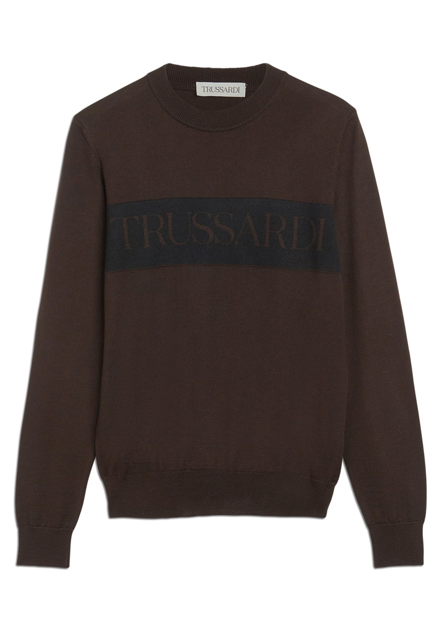 Trussardi Jacquard - Trui - Chocolate Plum 6 Trussardi Jacquard - Trui - Chocolate Plum - Afbeelding 4