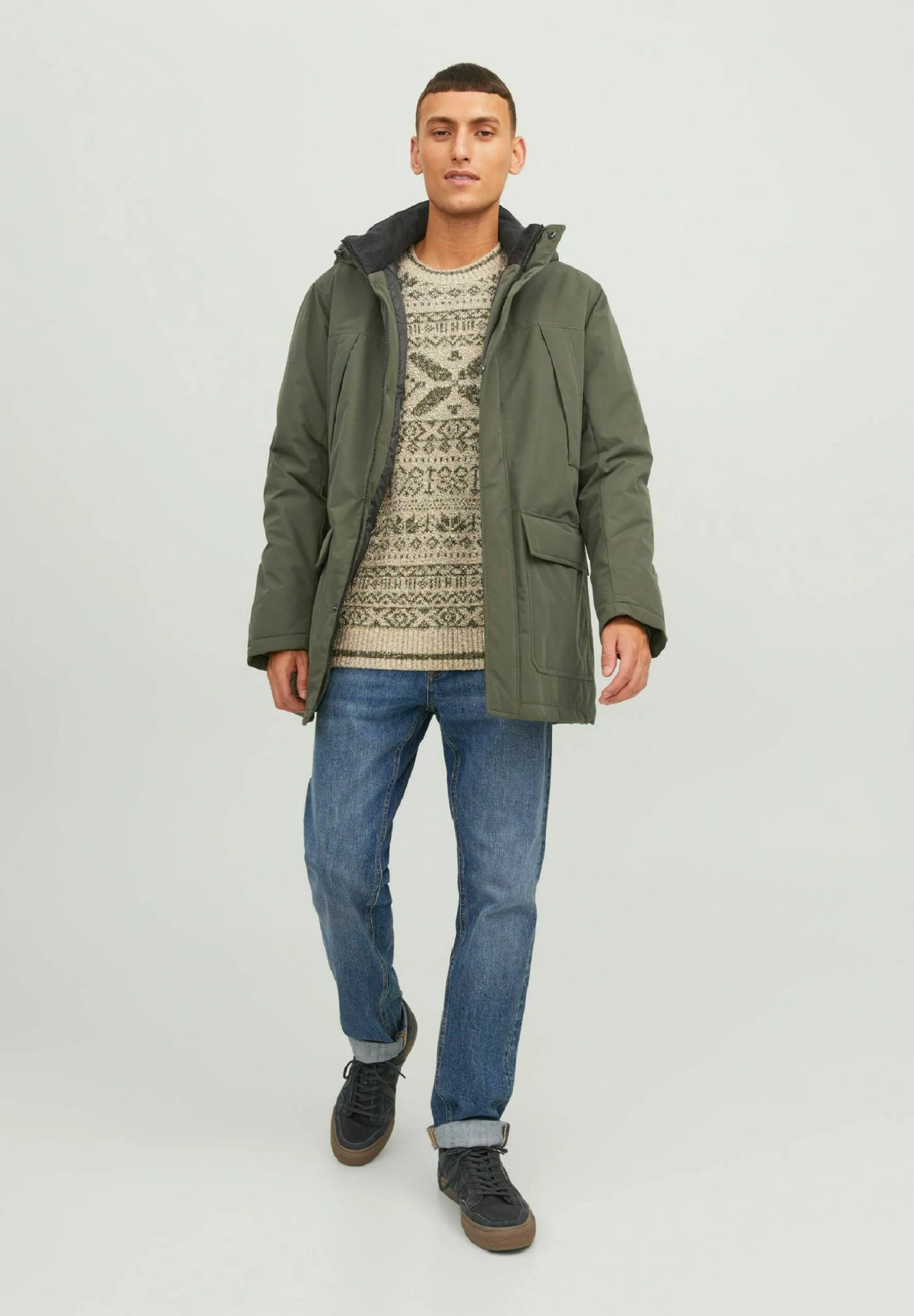 Jack & Jones Gefütterte - Winterjas - Forest Night 4 Jack & Jones Gefütterte - Winterjas - Forest Night - Afbeelding 2