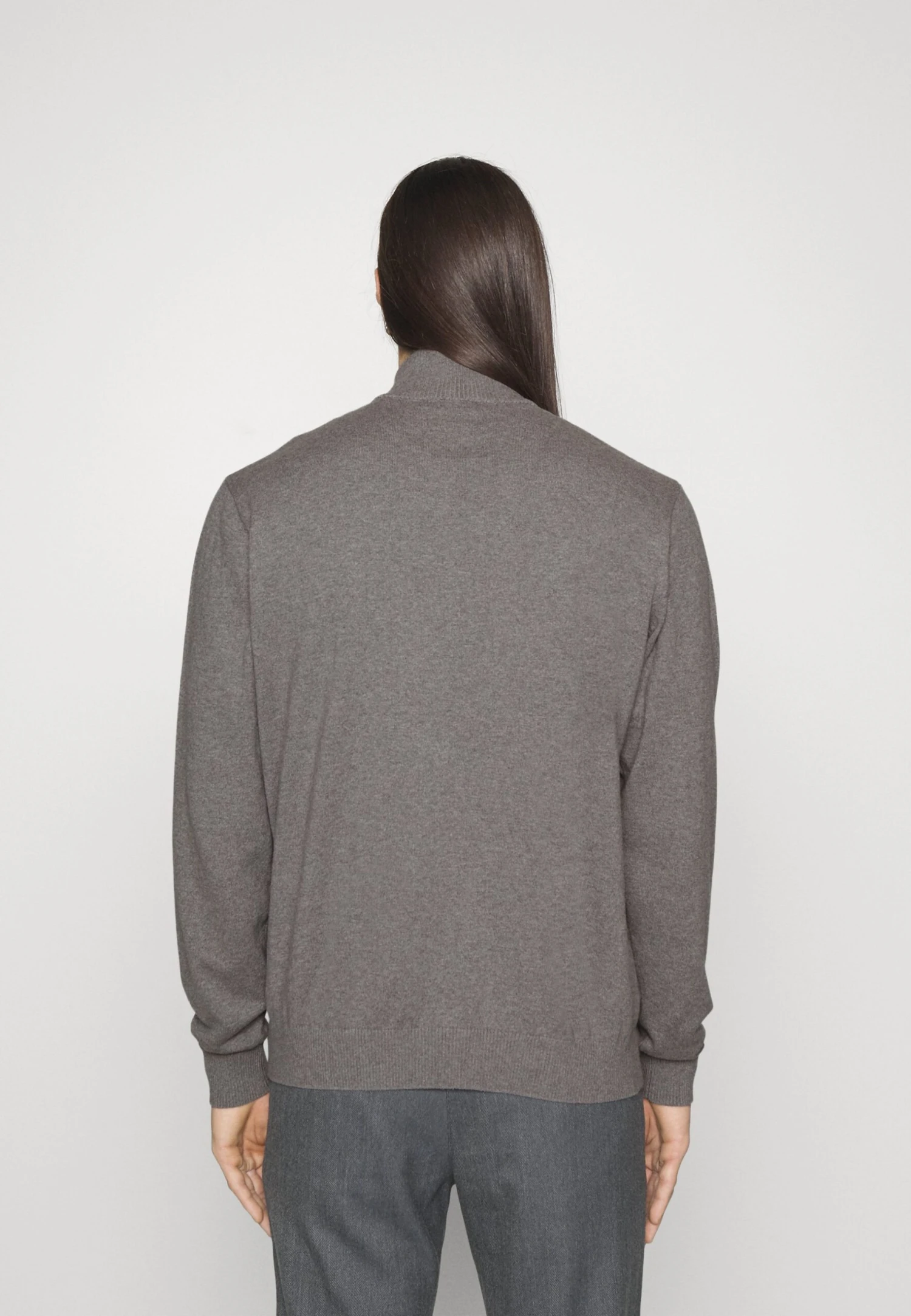 Les Deux Elias Patch Cashton Halfzip - Vest - Light Grey Melange/Rosin 5 Les Deux Elias Patch Cashton Halfzip - Vest - Light Grey Melange/Rosin - Afbeelding 3