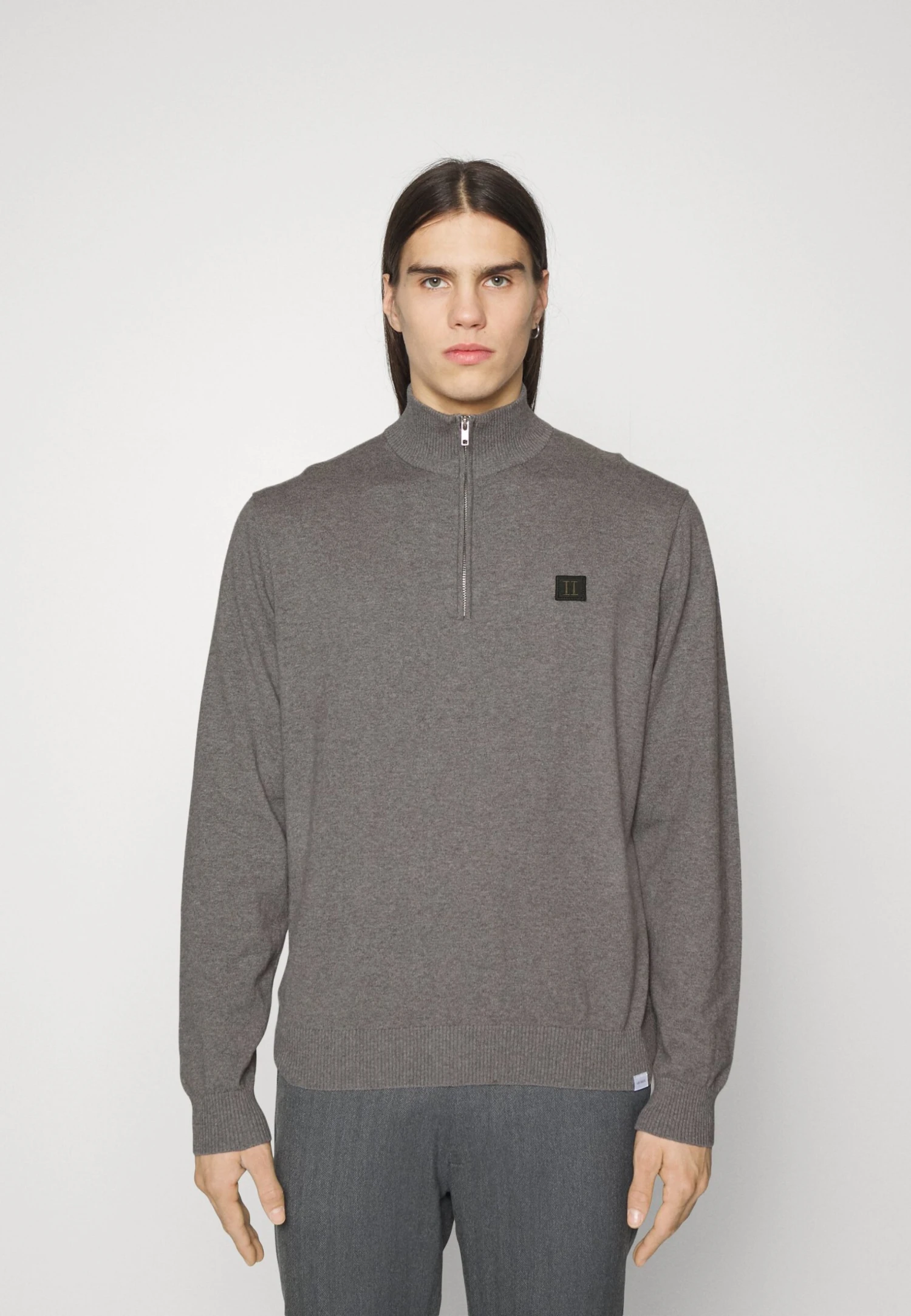 Les Deux Elias Patch Cashton Halfzip - Vest - Light Grey Melange/Rosin 3 Les Deux Elias Patch Cashton Halfzip - Vest - Light Grey Melange/Rosin