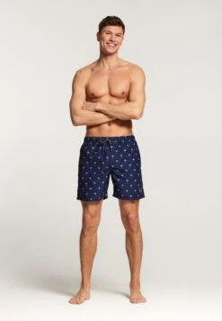 Shiwi Scratched Palm - Zwemshorts - Dark Navy -ZALANDO WINKEL 1b1d9686d87b46e4b0224fb5902eb76f