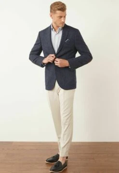 Next Signature Moons British Textured With Elbow Patches- Blazer - Blue -ZALANDO WINKEL 1b2f149c977547b2a206a5b03221e97b