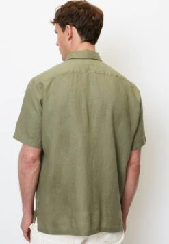 Marc O'Polo Camp Collar Short Sleeves One Rectangular Pocket Slits At Side Style - Overhemd - Olive -ZALANDO WINKEL 1f7c9c9bf2974517904f1988706abfee