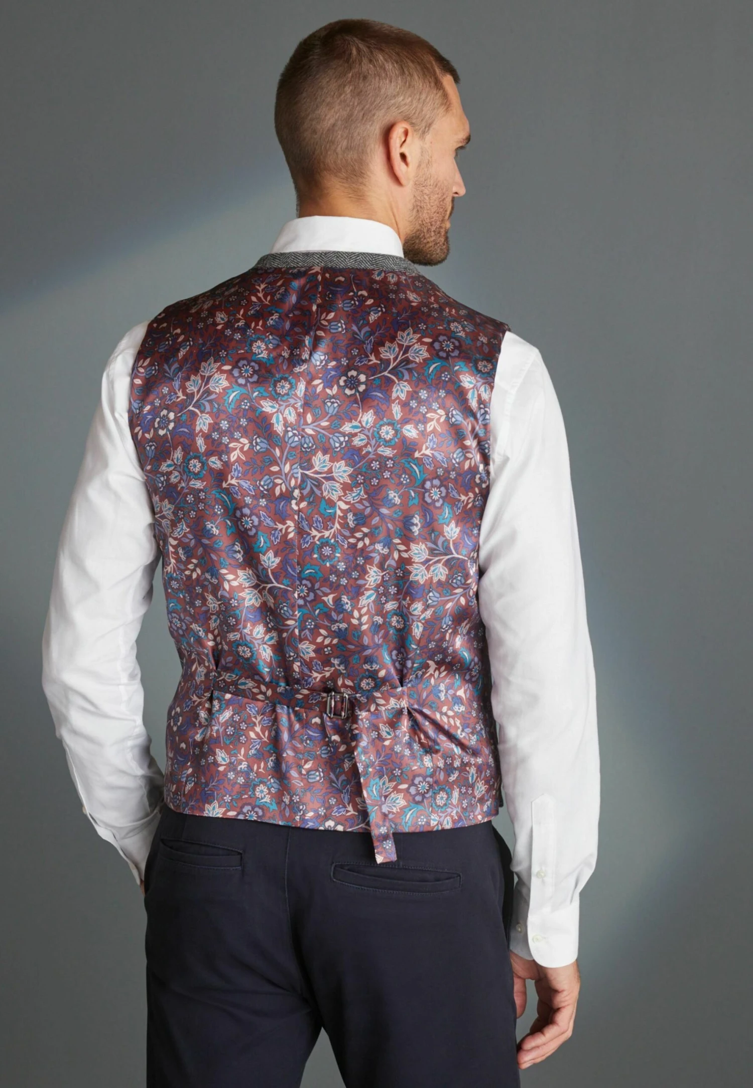 Next Nova Fides Herringbone - Gilet - Grey 4 Next Nova Fides Herringbone - Gilet - Grey - Afbeelding 2