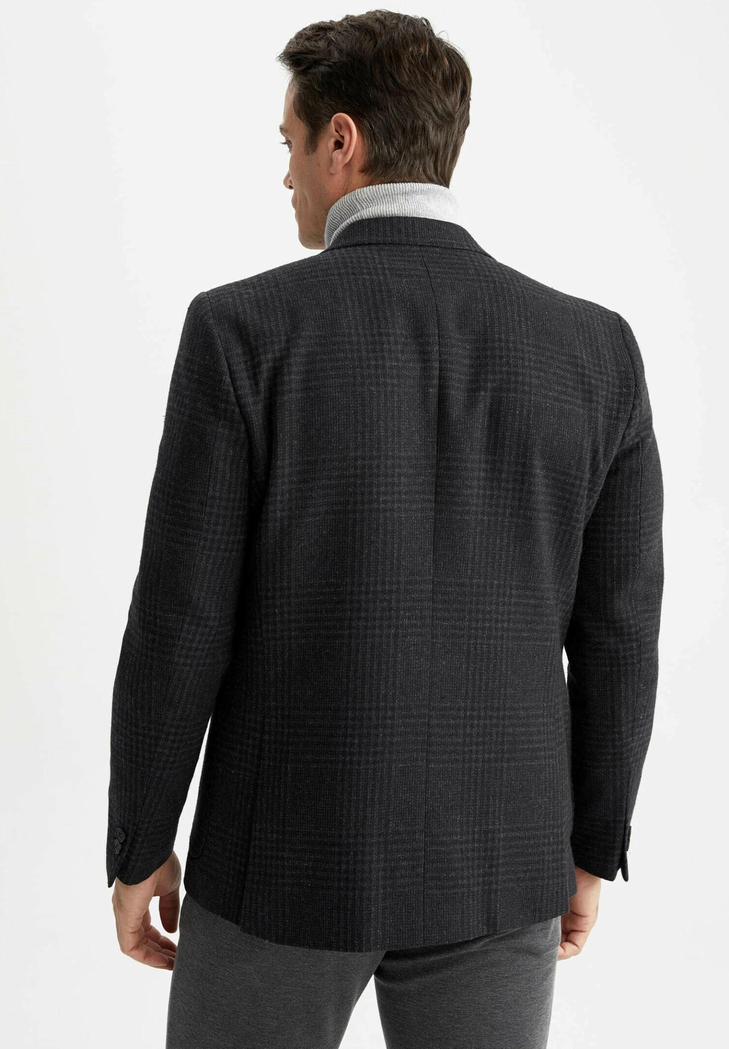 DeFacto Modern Fit- Blazer - Anthracite 5 DeFacto Modern Fit- Blazer - Anthracite - Afbeelding 3