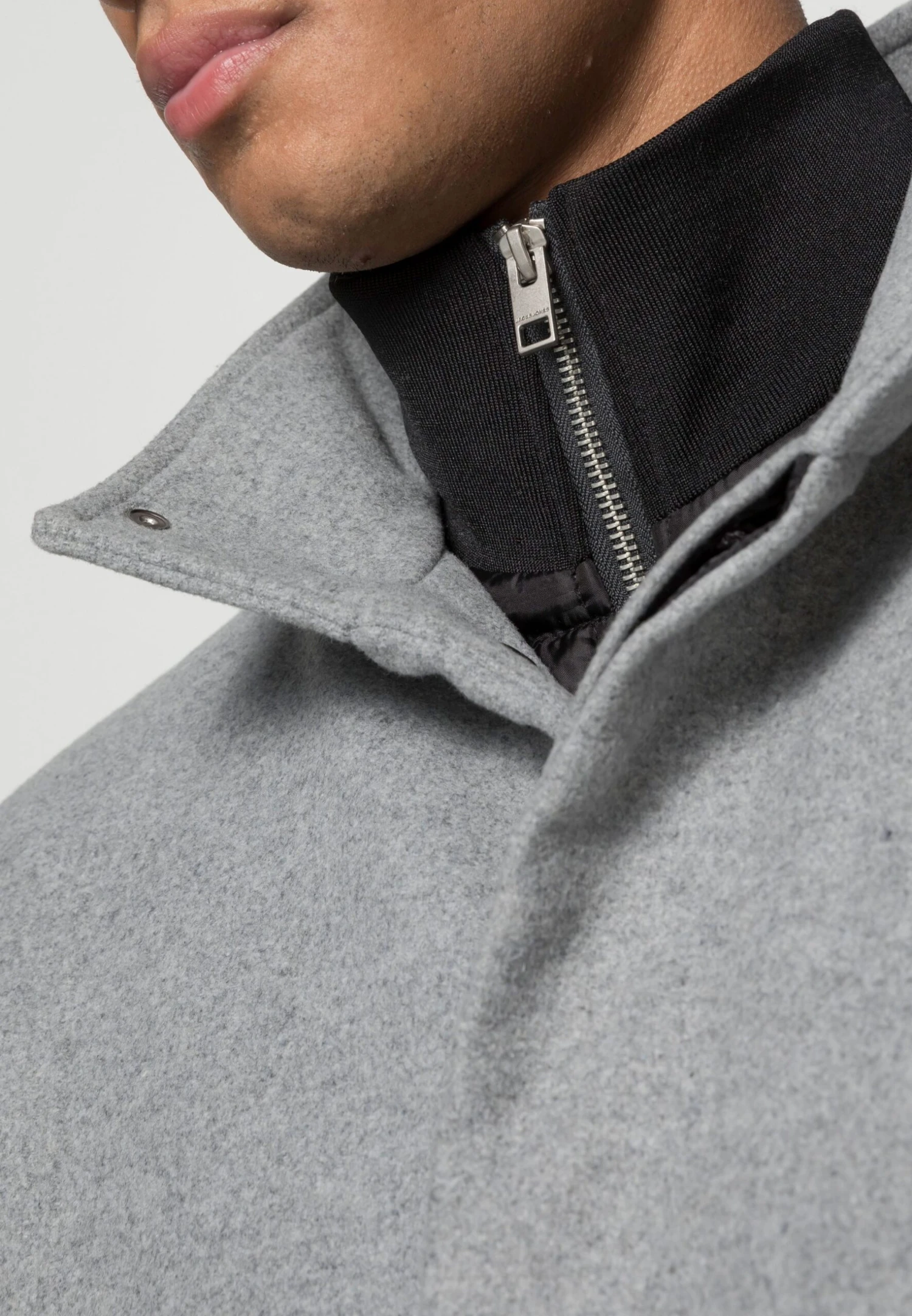 Jack & Jones Jjedunham Sn - Halflange Jas - Light Grey Melange 7 Jack & Jones Jjedunham Sn - Halflange Jas - Light Grey Melange - Afbeelding 5