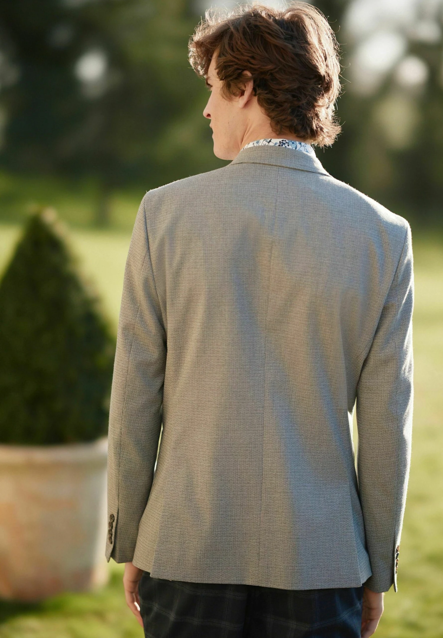 Next Textured Double Breasted- Blazer - Light Grey 3 Next Textured Double Breasted- Blazer - Light Grey - Afbeelding 2