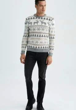 DeFacto Regular Fit- Trui - Ecru -ZALANDO WINKEL 23032405ccbb4b07a2498a6e798e48e3