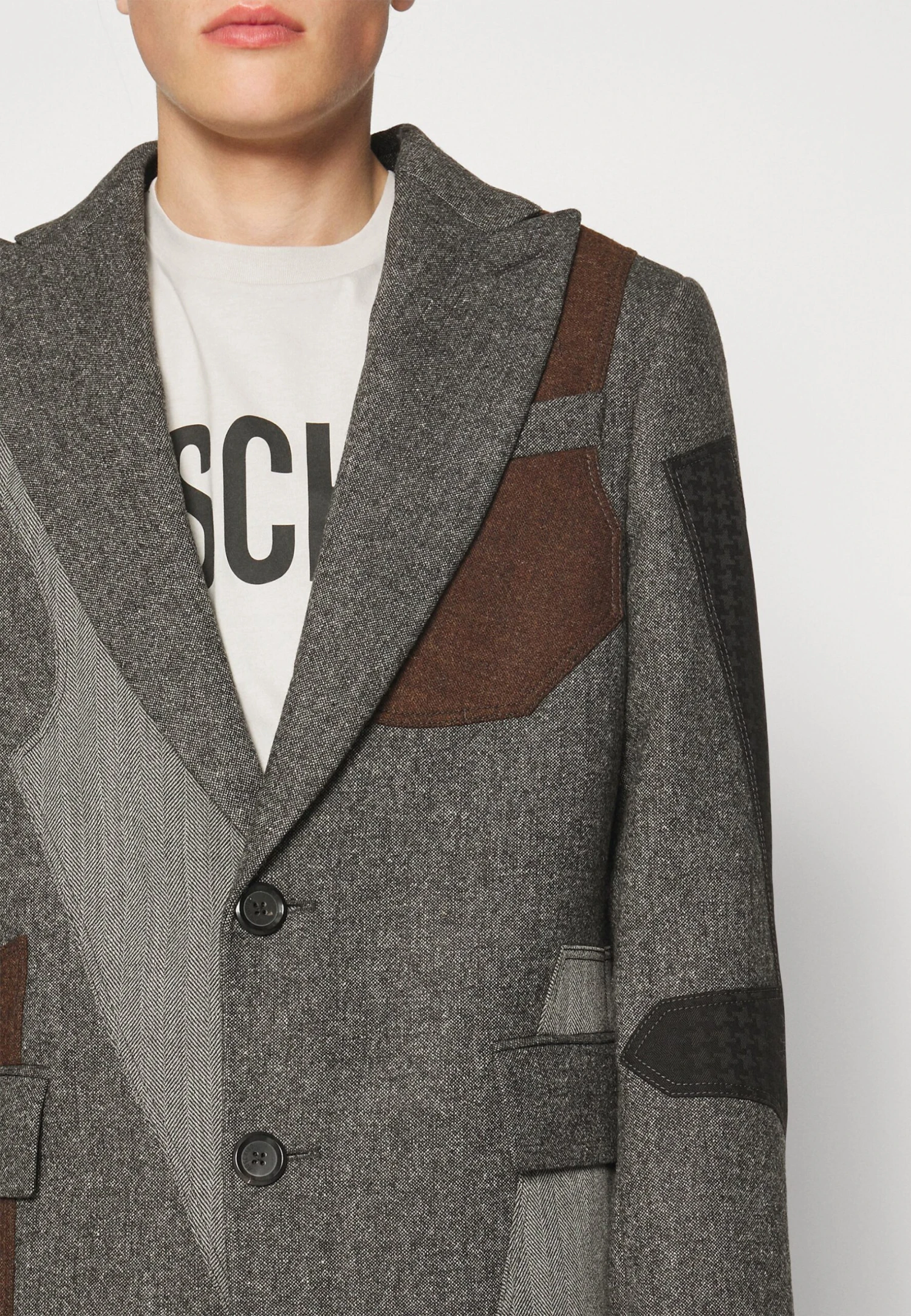 MOSCHINO Long Jacket - Mantel - Fantasy Grey 9 MOSCHINO Long Jacket - Mantel - Fantasy Grey - Afbeelding 7