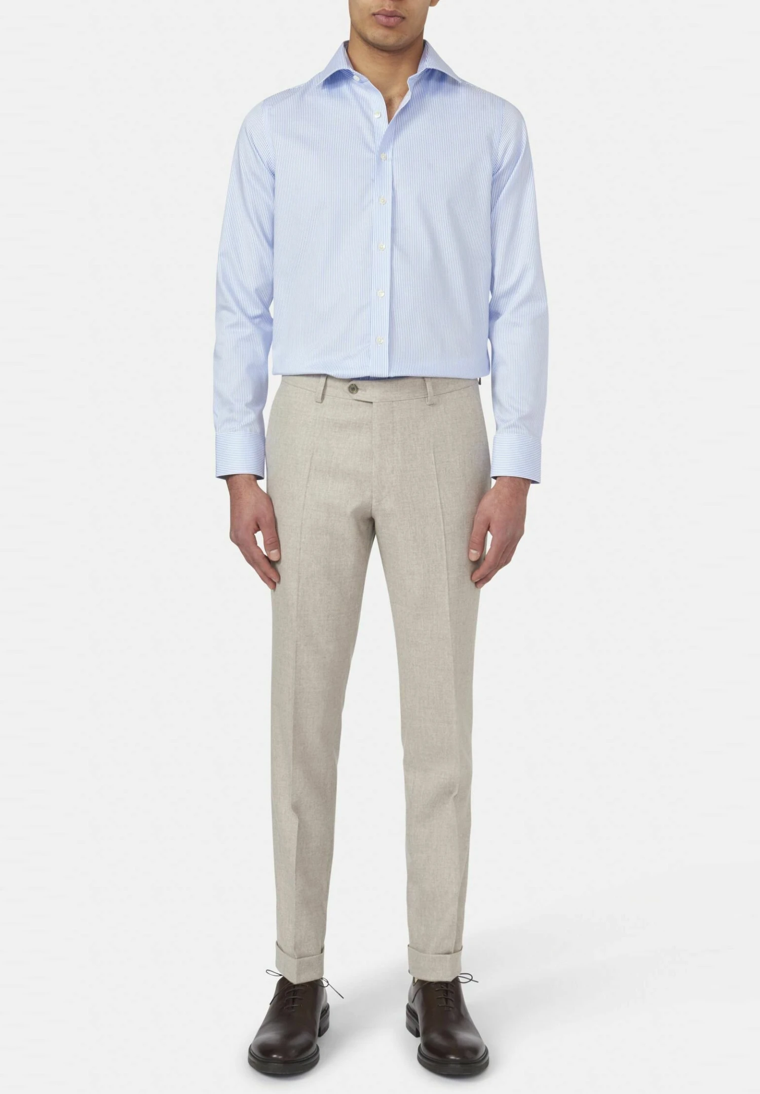Oscar Jacobson Denz Turn Up - Chino - Sand Beige 3 Oscar Jacobson Denz Turn Up - Chino - Sand Beige