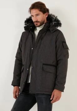 Hooded - Winterjas - Smoked Color 12 Hooded - Winterjas - Smoked Color -ZALANDO WINKEL 2756d58c590f4a429ceba37debf61c36