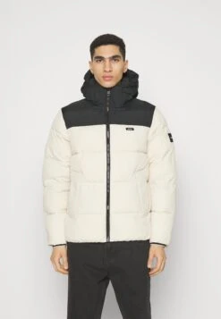 Calvin Klein Crinkle Block Puffer - Winterjas - Stony Beige