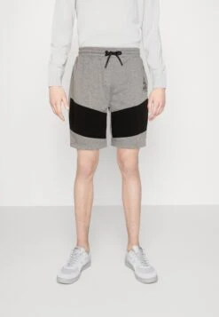 BRAVE SOUL Flowdan - Trainingsbroek - Light Grey Marl/Jet Black