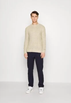 Selected Homme Slhhenry Cable Crew Neck - Trui - Oatmeal -ZALANDO WINKEL 2859de8c260940548ee9ae3ace8cedb0