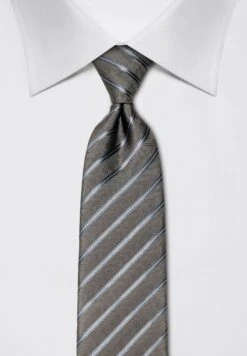 Gestreift - Stropdas - Anthrazit -ZALANDO WINKEL 28d47711266b48cea6ad00c4c11486f1