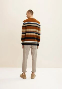 Tom Tailor Mit Streifenmuster - Trui - Sand Brown Navy Stripe -ZALANDO WINKEL 29f6580265d543f0b368645a29b82c54