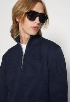 Selected Homme Slhmaine Half Zip - Trui - Dark Sapphire -ZALANDO WINKEL 2a2e653170034191b3fb11813329f8b8