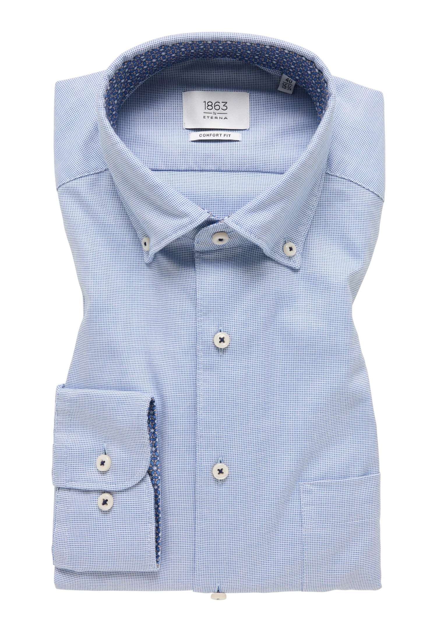 Eterna Soft Tailoring Comfort Fit - Overhemd - Hellblau 7 Eterna Soft Tailoring Comfort Fit - Overhemd - Hellblau - Afbeelding 5