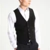 Lindbergh Waistcoat For Suit - Gilet - Black -ZALANDO WINKEL 2d2f08d220ec4de385660d385799776e