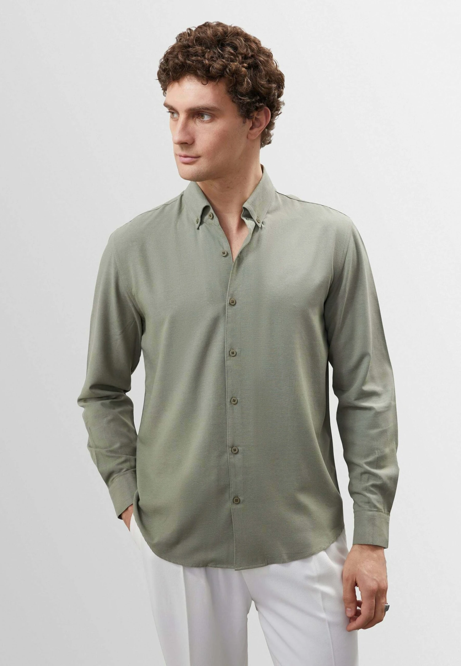 Causal - Overhemd - Light Khaki 3 Causal - Overhemd - Light Khaki