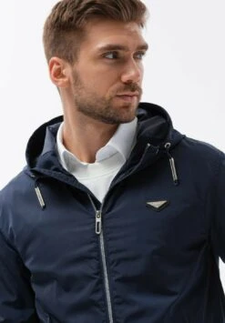 Hooded Windbreaker Om Janp - Jas - Navy Blue -ZALANDO WINKEL 2e78a1d8ed25490f9ade9baf21baf77c