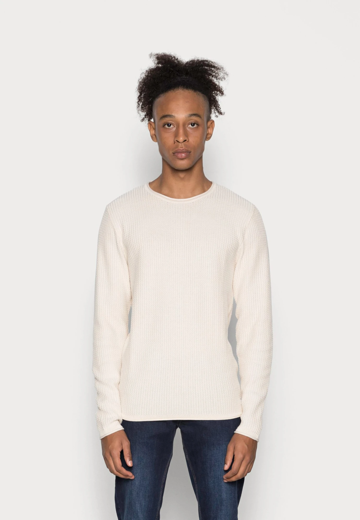 JACK&JONES Premium Jprblucarlos Crew Neck - Trui - Whisper White 3 JACK&JONES Premium Jprblucarlos Crew Neck - Trui - Whisper White